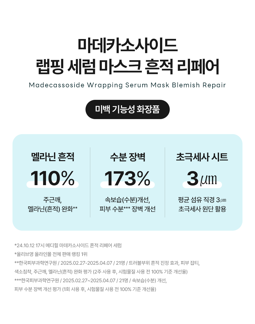 메디힐 랩핑 세럼 마스크 마데카소사이드 3
